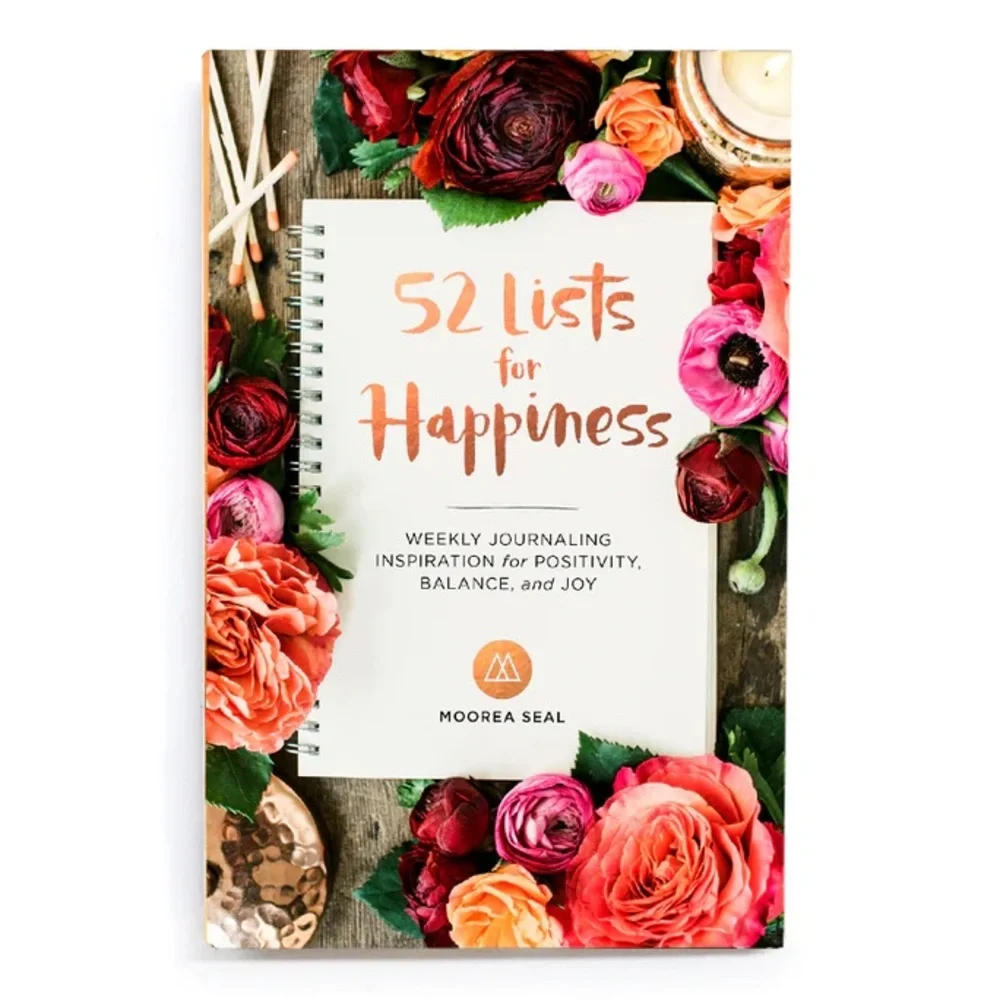 NEW 52 Lists for Happiness Journal by Moorea Seal